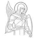 Azrael archangel tattoo design idea