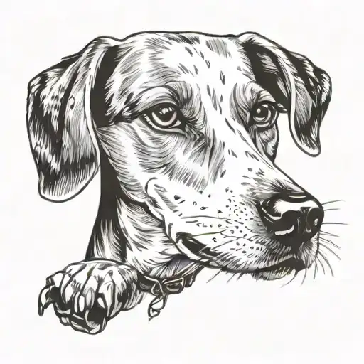 beagle dog tattoo design idea