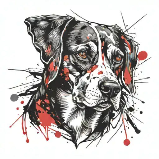 beagle dog tattoo design idea