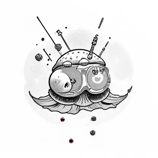 fly agaric mushroom single stoned ape theory tattoo design idea