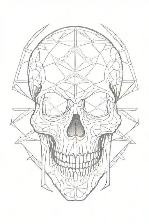 skull adorned tattoo design idea