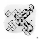 crossword puzzle tattoo design idea