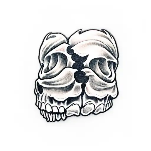 candy skull woman tattoo design idea