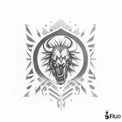 símbolo do São Paulo futebol clube com santo Paulo pistola tattoo design idea