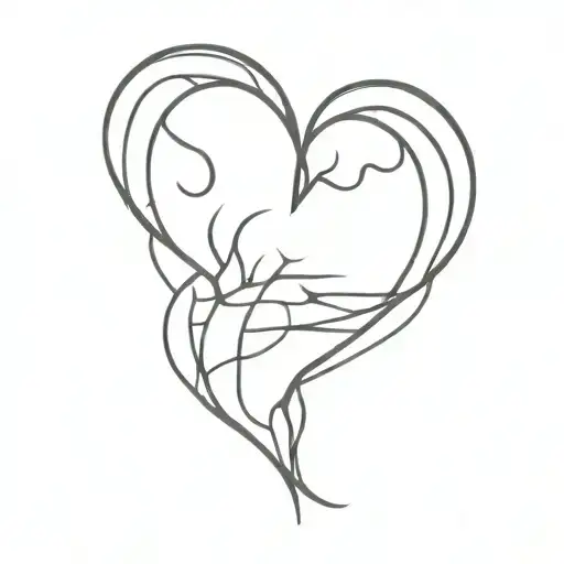heart break tattoo design idea