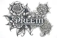 Preeti name tattoo tattoo design idea