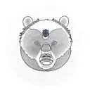Bear Buddhist  tattoo design idea