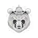 Bear Buddhist  tattoo design idea