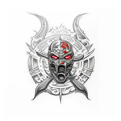 Mortal Kombat tattoo design idea