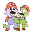 Mario and Luigi tattoo design idea