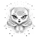 ghost cute  tattoo design idea