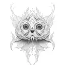 ghost cute  tattoo design idea
