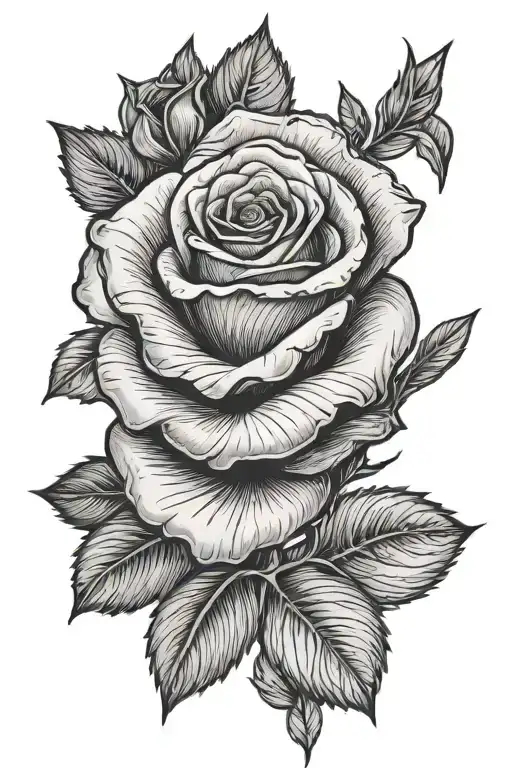 rose with an arrow instead of a stem tattoo design idea