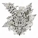 Antonio Gaudi style tattoo tattoo design idea