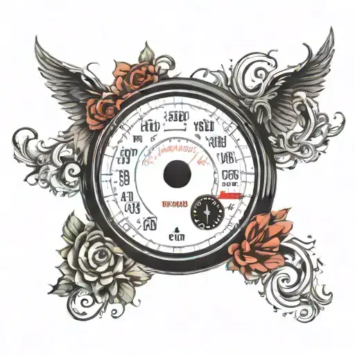 Mazda 3 2007 background speedometer with number В148СС799 tattoo design idea