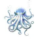 octopus with crystals underwater tattoo design idea