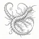 centipede tattoo design idea