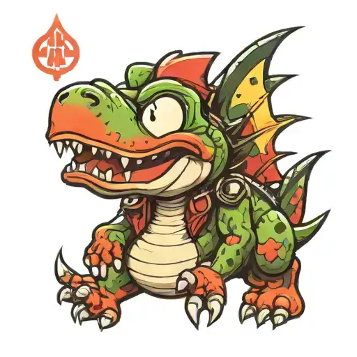 punk yoshi tattoo design idea