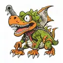 punk yoshi tattoo design idea