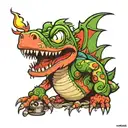 punk yoshi tattoo design idea