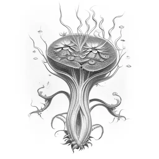 Venus flytrap tattoo design idea