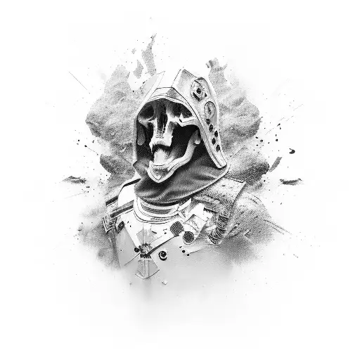 undead soldier tattoo design idea