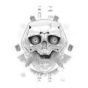 undead soldier tattoo design idea