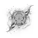 air, water, earrth, fire tattoo design idea