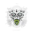 evolution, plague mask, science, e=mc2, dna tattoo design idea