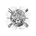 evolution, plague mask, science, e=mc2, dna tattoo design idea