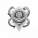 evolution, plague mask, science, e=mc2, dna tattoo design idea