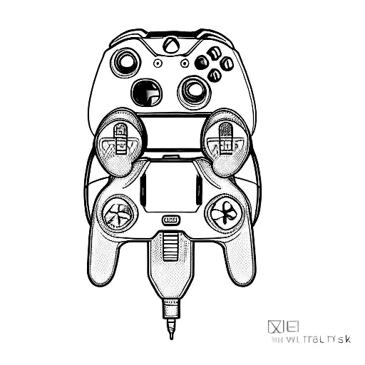 a xbox controller tattoo design idea
