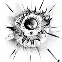 sun  tattoo design idea