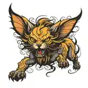 running shadow tattoo design idea