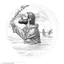 Matthew 4:18-19, depicting Jesus calling fishermen to become 'fishers of men.' the apostles' response to follow Jesus tattoo design idea