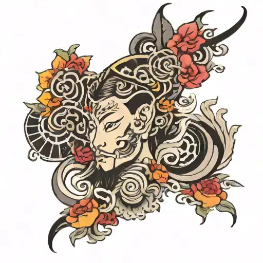 techno music tattoo design idea