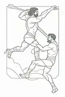 David vs Goliath tattoo design idea