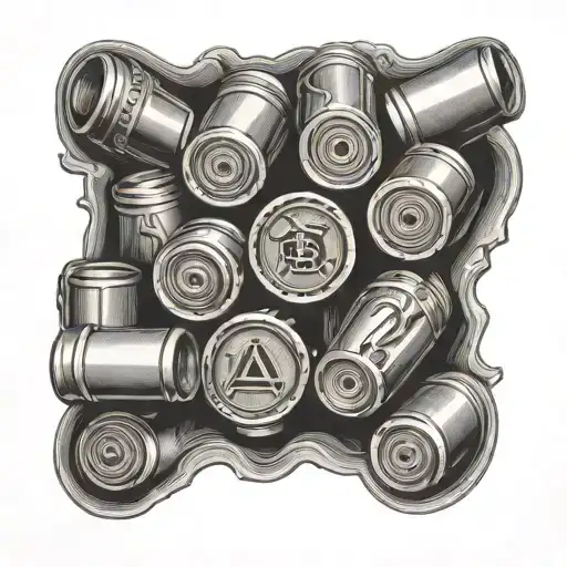 shotgun shell tattoo design idea