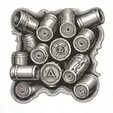 shotgun shell tattoo design idea