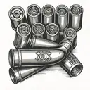 shotgun shell tattoo design idea