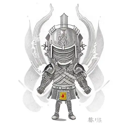 Black Knight Full Body tattoo design idea