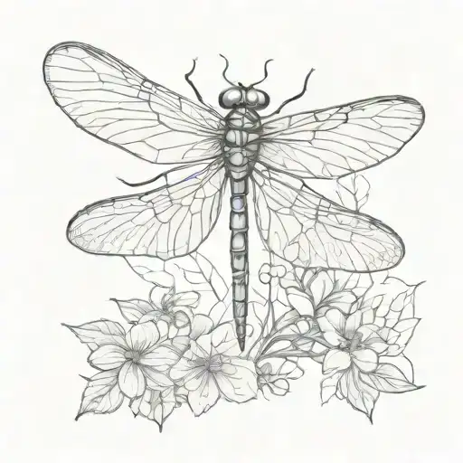 dragonfly tattoo design idea