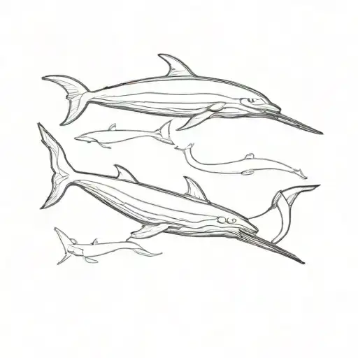 a scuba diver doing snorkeling with a blue whale in Mirissa, Sri Lanka  tattoo design idea