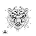 Aries and adhd tattoo design idea
