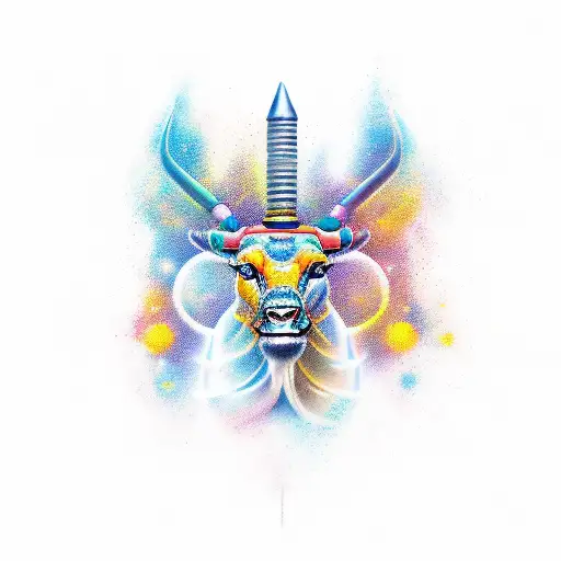 taurus combined with libra and capricorn tattoo design idea
