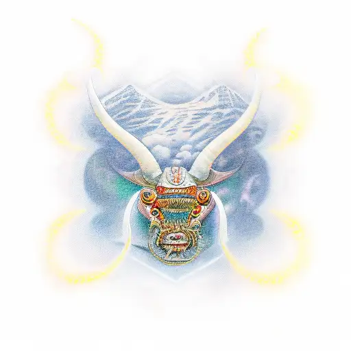 taurus combined with libra and capricorn tattoo design idea