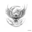 icarus fire prometheus tattoo design idea