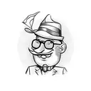 monopoly man tattoo design idea