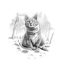 Take me home, country roads by John Denver tattoo design idea