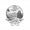 Take me home, country roads by John Denver tattoo design idea